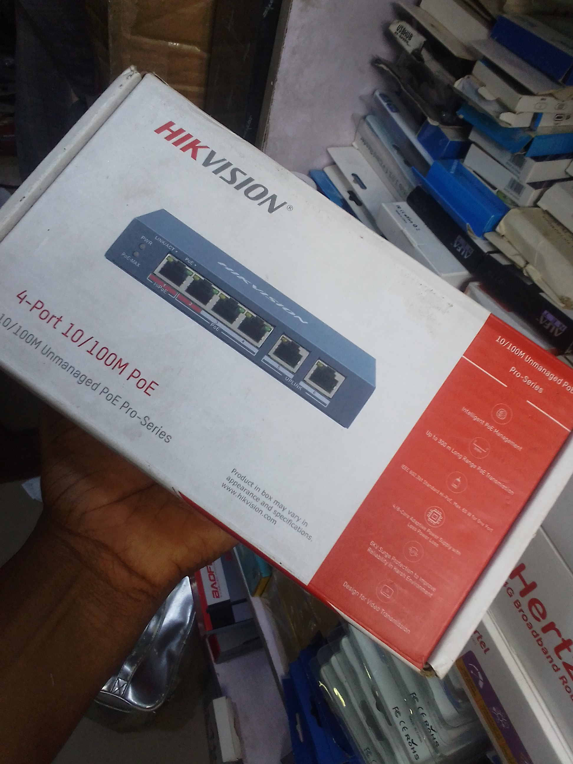 HK vision 4port Ethernet switch