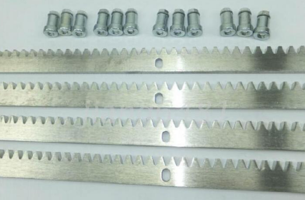 4meters metal steel gate rack/ Rail track for gate operator