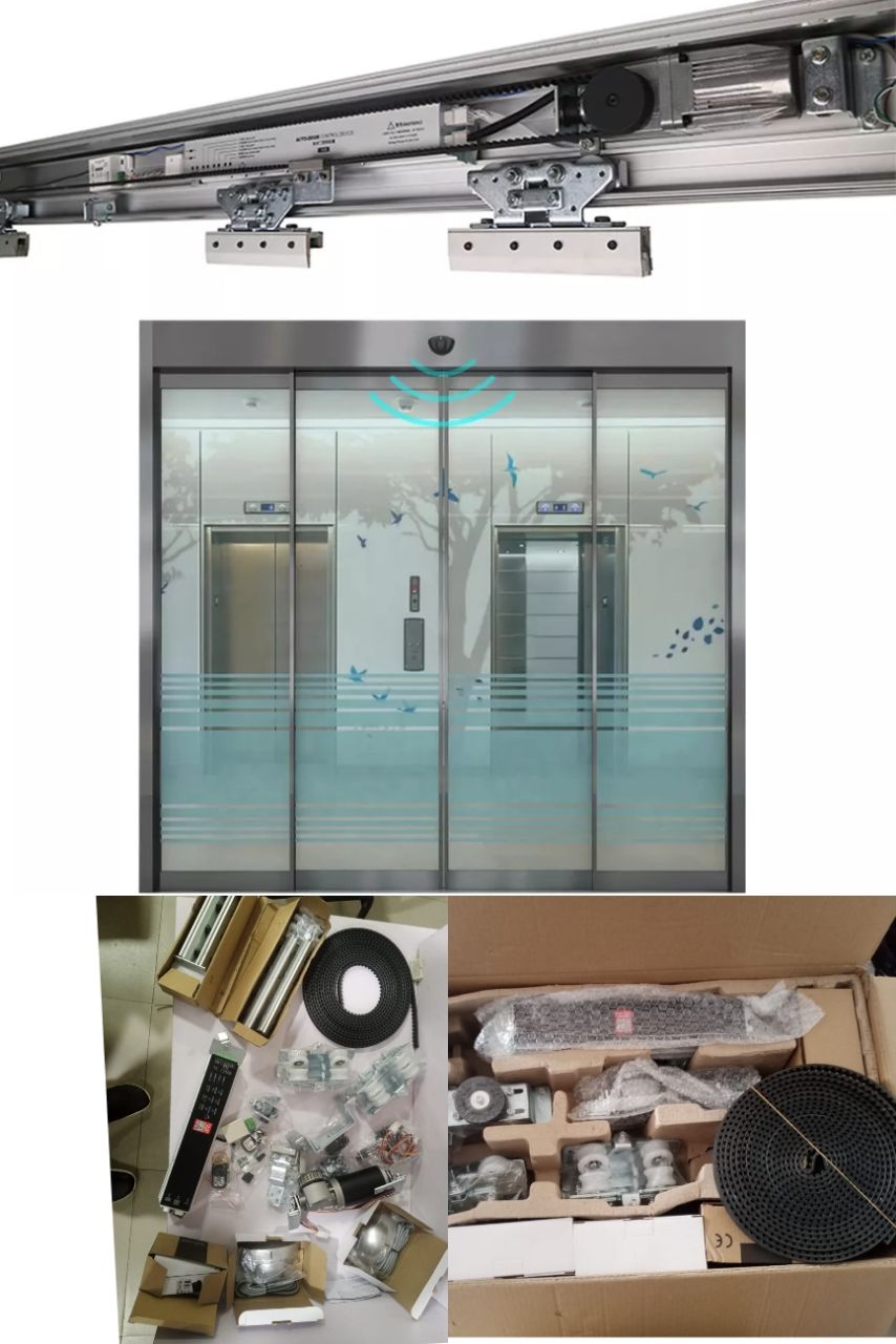 Automatic 24V DC Sliding Glass Door Operator Kit