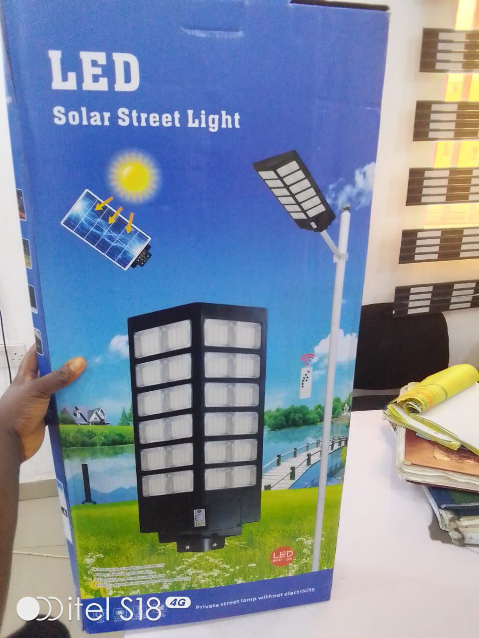 1000watt LED Solar Light Solar Street Light With Remote CTRL