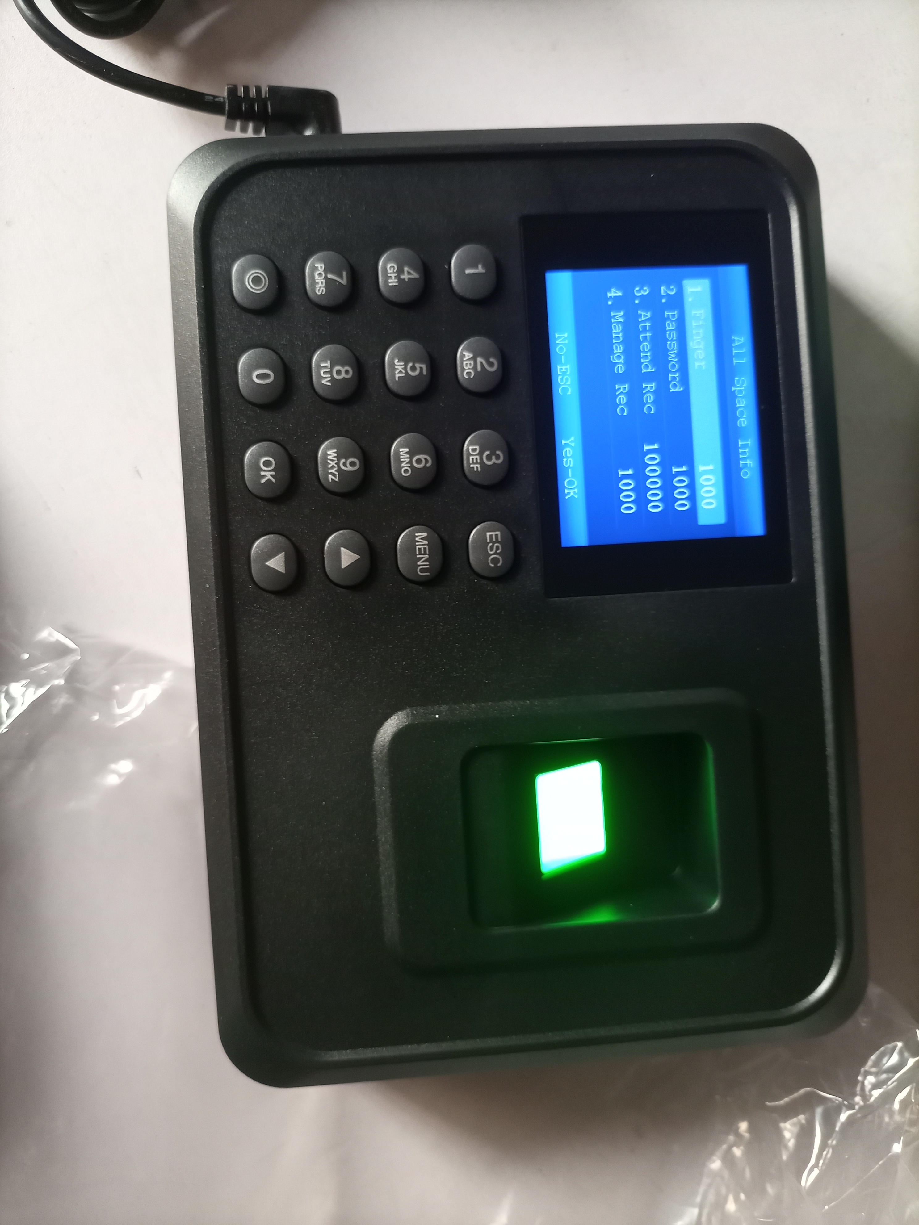Biometric Fingerprint Time Attendance Clock Employee
