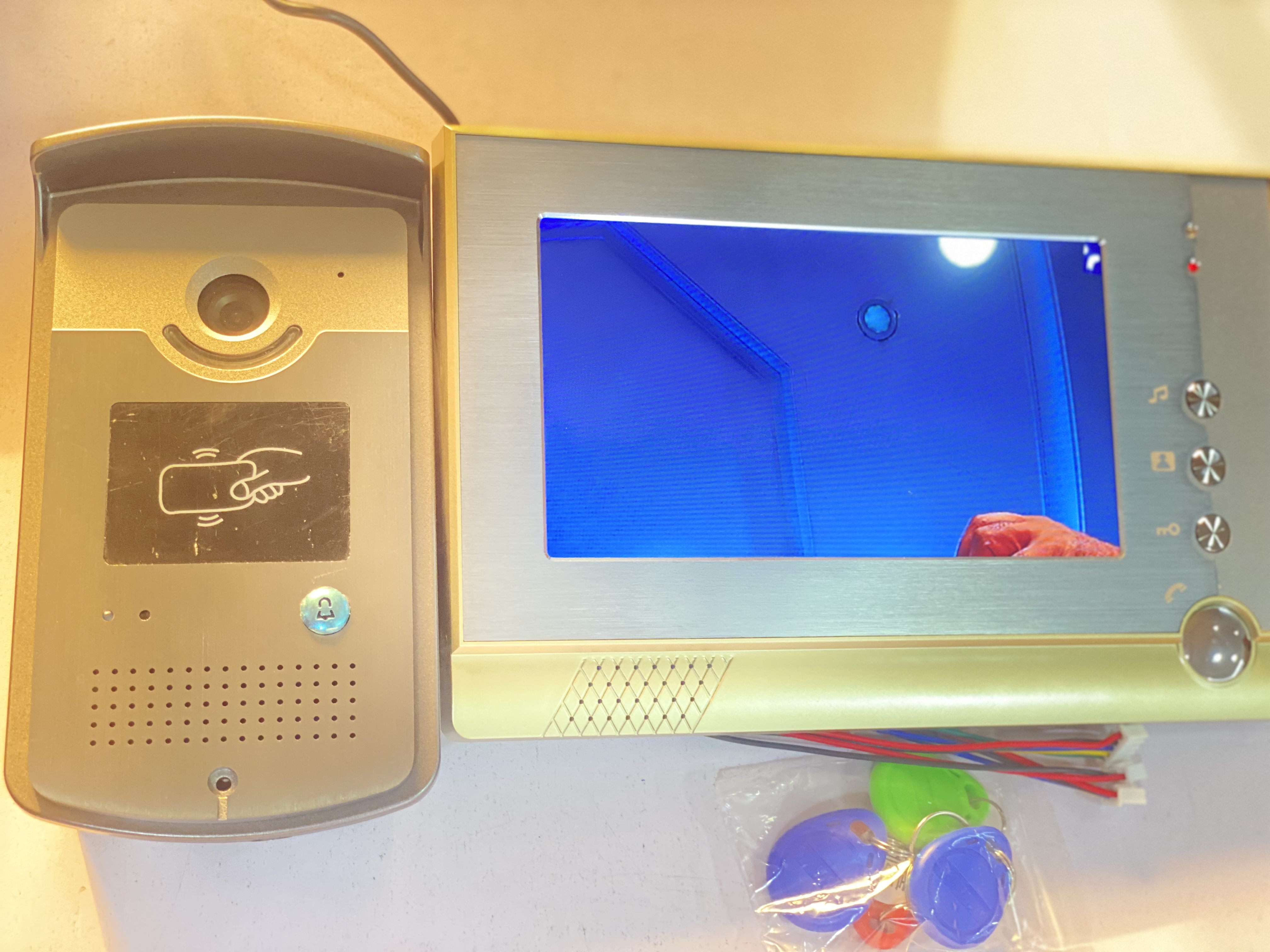 7 Inch Wired Video Door Phone Doorbell Home Intercom System