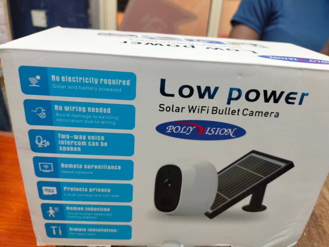 Low Power Solar Powered Surveillance Indoor Camera