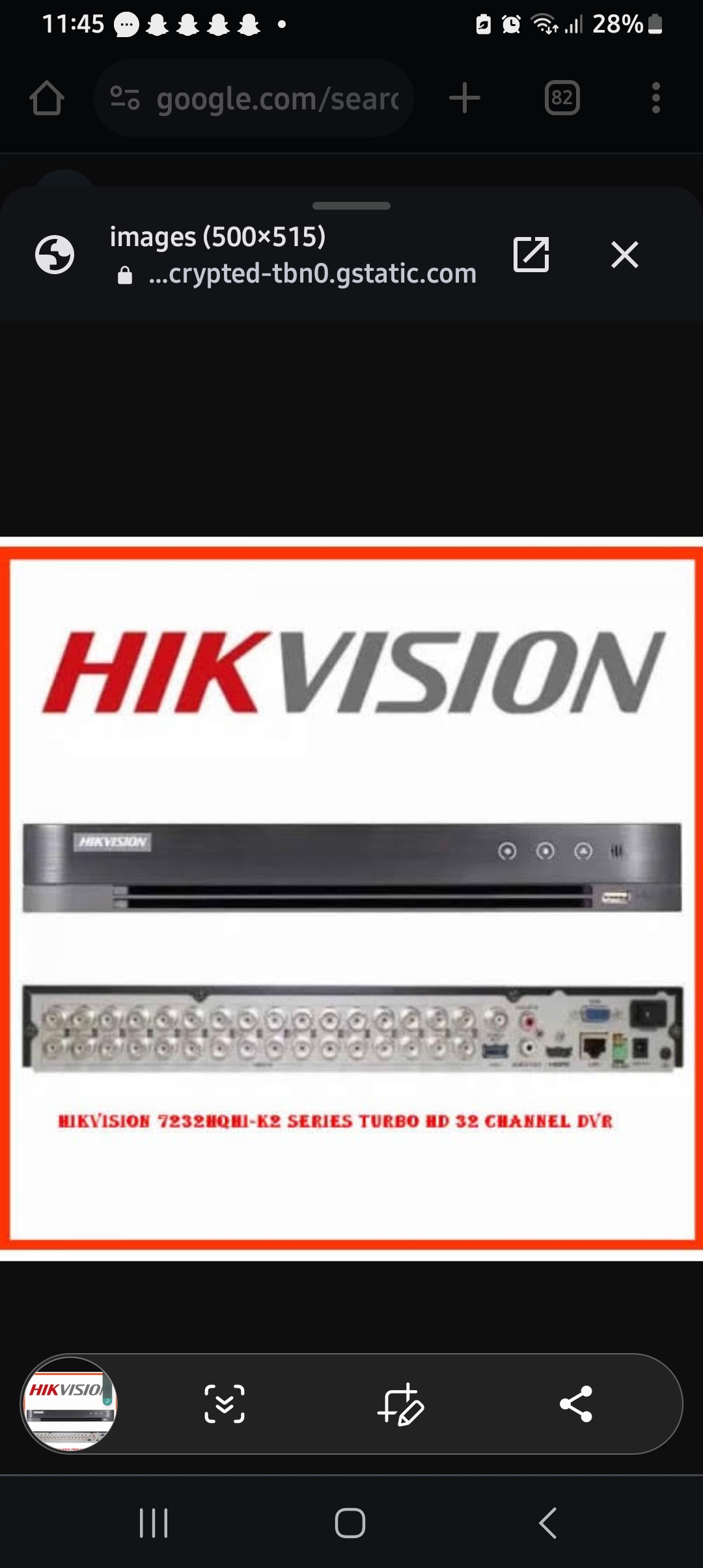 Hikvision 32 Channels DVR Up to 4mp Ds-7232hqhi-