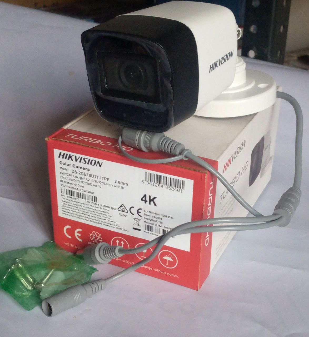 Hikvision 8mp HD/AHD (Ds-2ce16u1t-Itf)Fixed 3.6mm Lens