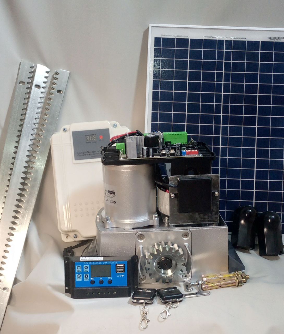 1000kg automatic door sliding gate operator with battery and mobile app support